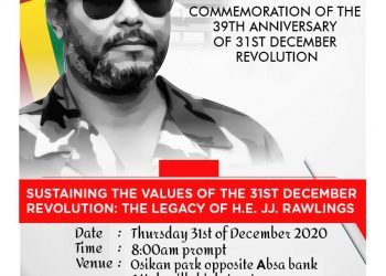 31st Dec. Revo. Celebration: Dr. Kumbour Calls on Global Community to take Active Interest in Unfolding Drama in Ghana