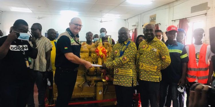 Mantrac Ghana Donates $20, 000 Caterpillar Engine to Takoradi Autotronic Laboratory – Nationaltymes.com