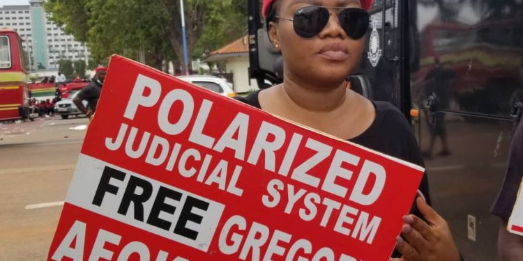 NDC Youth Demo: Girl Afoko Demands Justice for her Uncle