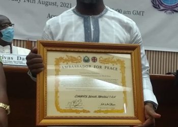 Ghana’s GUNA Youth Secretary Honoured