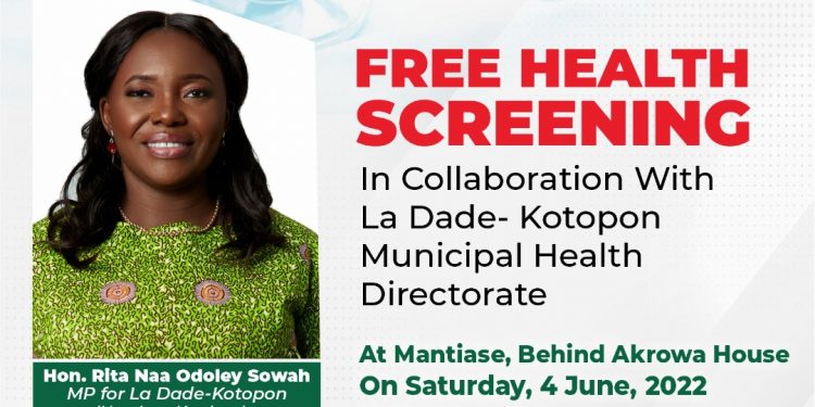 LA DADE-KOTOPON: FREE HEALTH SCREEN AT MANTIASE – Nationaltymes.com