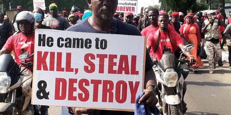 INSENSITIVENESS OF NPP GOV’T LED BY PRES. AKUFO-ADDO RESULTED IN A-2-DAYS’ DEMO