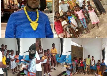100s of children Invaded King Oyanka’s Palace for Exercise Books