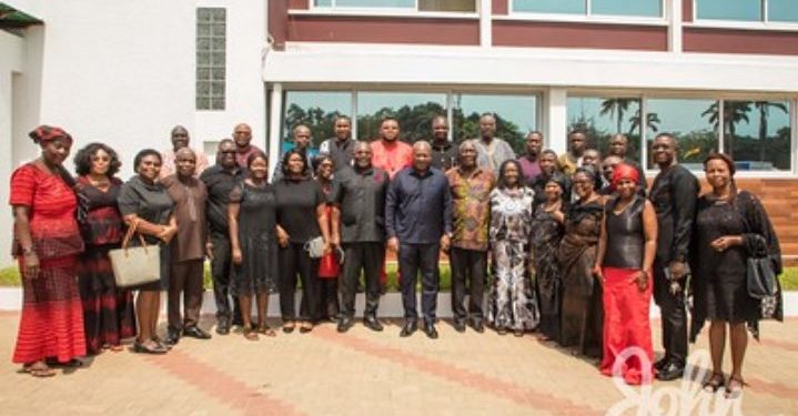 VR Announces to Prez. Mahama The Death of Ambassador Ameyedowo