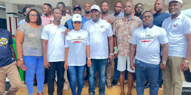 ZEALOTS INT’L DONATED CASH & ITEMS TO GREATER ACCRA NDC