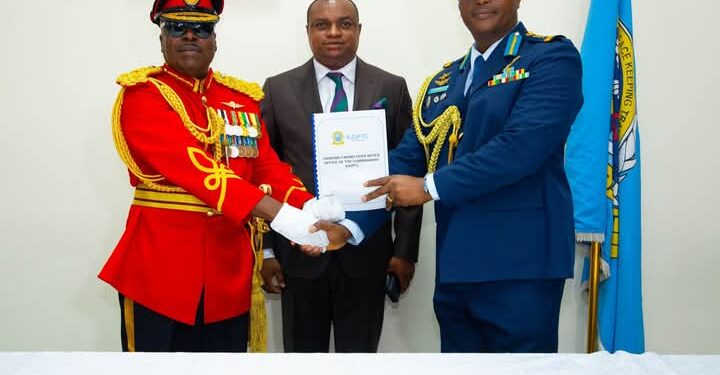 Brogya Genfi Supervises Peaceful Command Handover at Kofi Annan Peacekeeping Centre