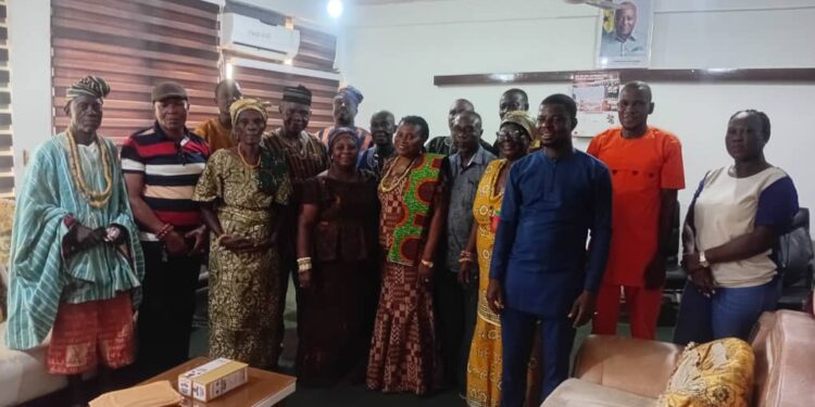 Fievie Traditional Leaders Pledge Development Partnership with South Tongu Municipal Assembly