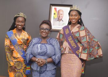 Miss Tourism Ghana Pays Courtesy Call on Tourism Minister Dzifa Gomashie, Pledges Support for National Initiatives