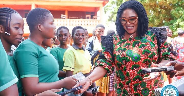 Krowor MP Dr. Naa Momo Inspires 2,045 BECE Candidates with Math Set Donations and Personal Encouragement