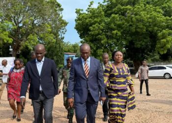 Ministers ‘Storm’ BECE Centres in Burma Camp to Motivate Candidates Ahead of Maths Paper