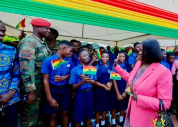 Vice-President Jane Naana Opoku-Agyemang Attends 44th Ceremonial Change of Guard at the Presidency