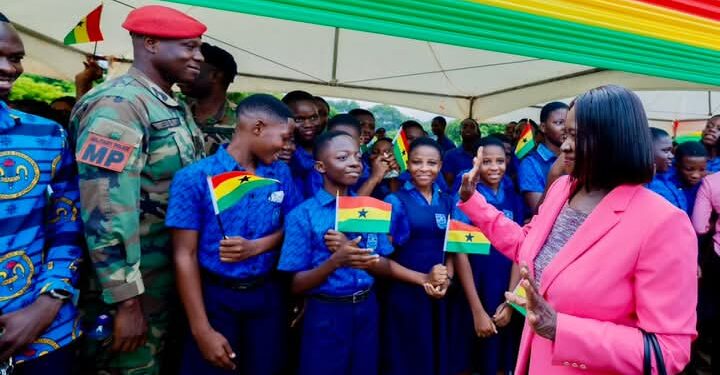 Vice-President Jane Naana Opoku-Agyemang Attends 44th Ceremonial Change of Guard at the Presidency