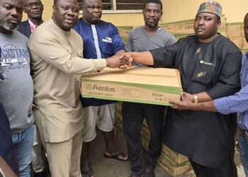 Hon. Yusif Jajah Donates 120 Streetlights to Boost Safety in Ayawaso North
