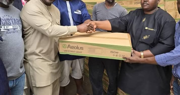 Hon. Yusif Jajah Donates 120 Streetlights to Boost Safety in Ayawaso North