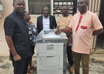 David Tamakloe Donates Printer to PRINPAG Secretariat