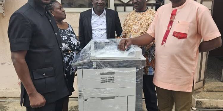 David Tamakloe Donates Printer to PRINPAG Secretariat