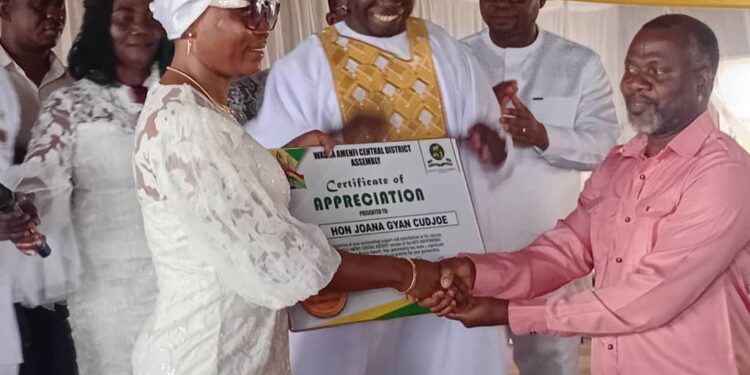 Amenfi Central MP Honoured for Exceptional Contributions to Local Development