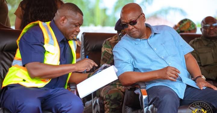 Mahama Cuts Sod for Major Road Redevelopment Under Big Push Project in Volta Region