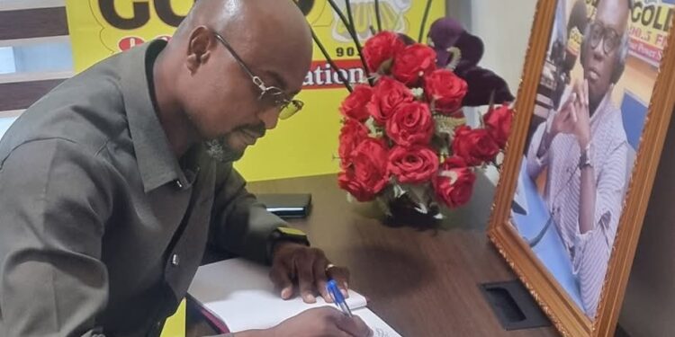 NDC Regional Officer Kennedy Hedoe Pays Tribute to Late Okyeame Badwenba