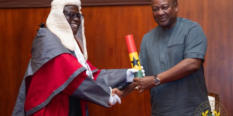 President Mahama Swears in 14 New Appeal Court Justices