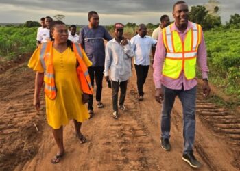MP, DCE Inspect Progress on Mafi-Avedo–Dabala Junction Road Project