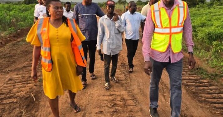 MP, DCE Inspect Progress on Mafi-Avedo–Dabala Junction Road Project