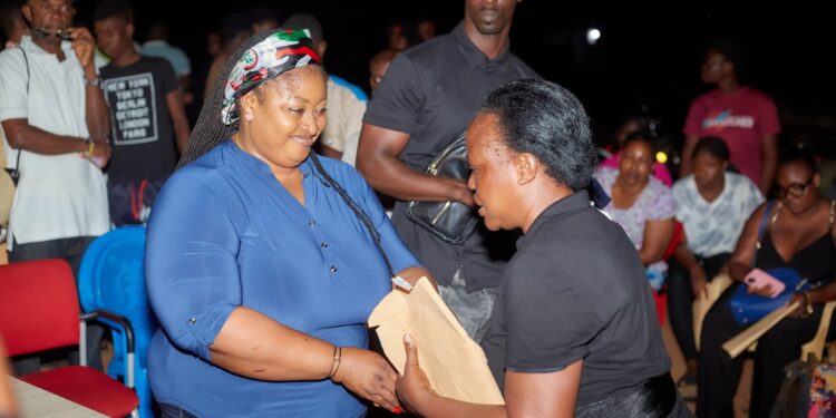 Theresa Awuni Supports Over 200 SHS Students with Cash Donations