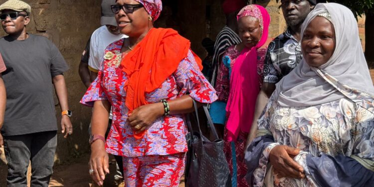 Hajia Zuwera Supports Bereaved Family, Inspects Projects in Salaga-South