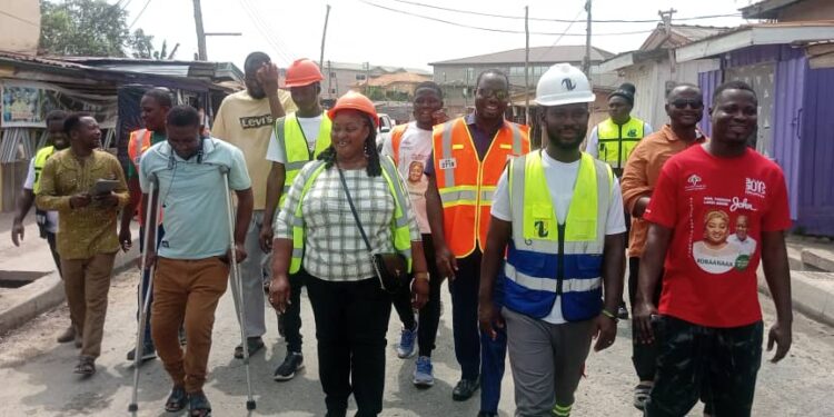 Okaikwei North MP Inspects GARID Road Projects