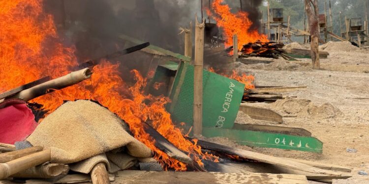 NAIMOS Launches Scorching Attack on Galamsey: River Pra Operations Dismantled