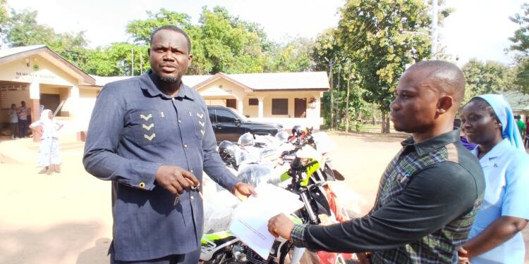 Nkwanta South Assembly Donates 6 Motorbikes to Health Directorate